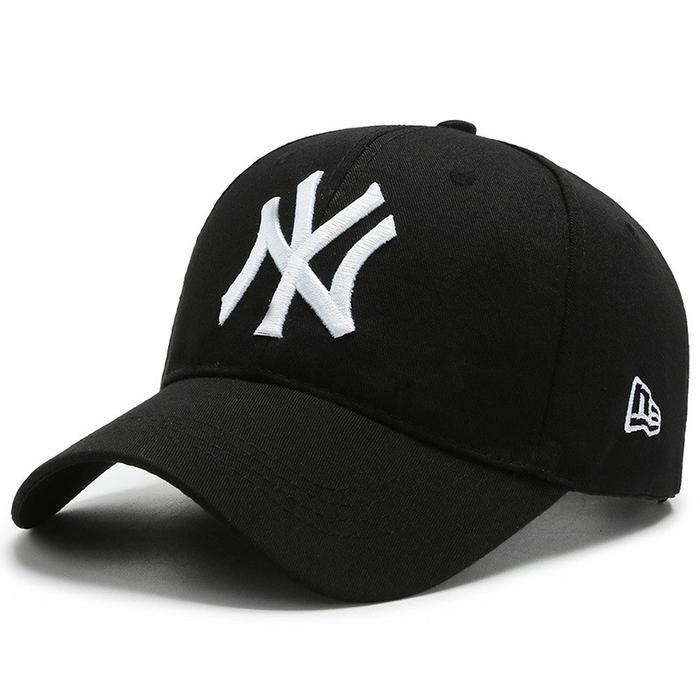 Gambar IMPORT TOPI BASEBALL NY ONE TONE - HITAM-PUTIH dari WSP.ID undefined Tokopedia