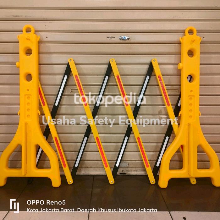 Jual Pembatas board barier lipat / traffic retractable fence - Jakarta ...