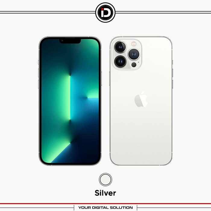 Gambar (RESMI) Apple iPhone 13 Pro Max 128GB 256GB 512GB 1TB Gray Gold Silver - SILVER, PRO 128GB dari iDigital ID undefined Tokopedia