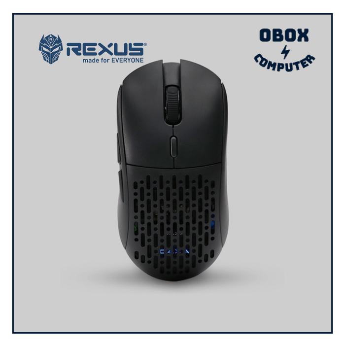 Gambar Rexus Daxa Air IV / 4 Pro Wireless Gaming Mouse - Hitam, Blue dari OBOX Computer undefined Tokopedia