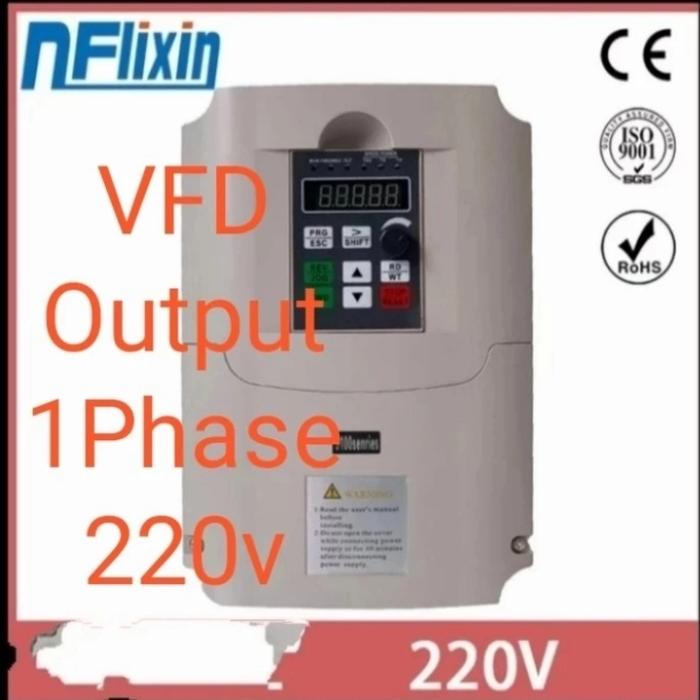 Jual VFD Inverter 2,2Kw input 1phase 220V, output 1Phase 220V - 4Kw ...