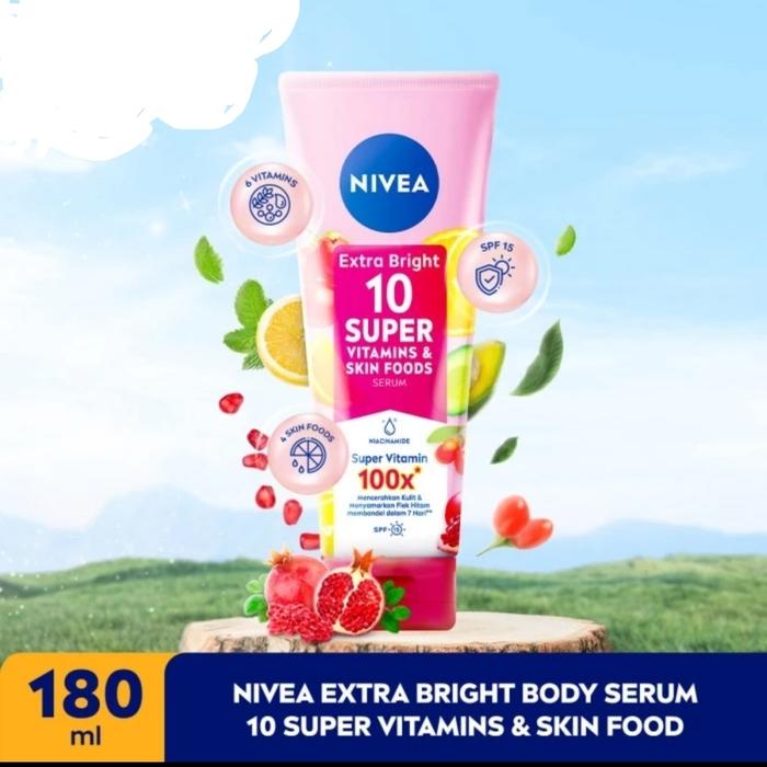 Gambar Nivea Extra Bright 10 Super 180 ml dari Aneka Berkat Sukses undefined Tokopedia