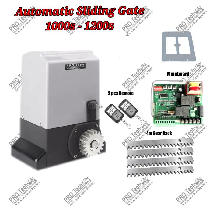 Gambar PRO Technology Automatic Sliding Gate 1200kg Mesin Pagar Otomatis Pintu Gerbang dengan SOFT STAR SOFT STOP & Deteksi Gangguan Sensitif Remot - Abu-abu dari Pintu Remot Otomatis undefined Tokopedia