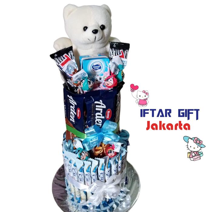 Gambar Kue Ultah Snack / Kue Ulang tahun / Snack Ulang tahun / Tower Snack - Tower Snack 1C dari IFTAR GIFT JAKARTA undefined Tokopedia