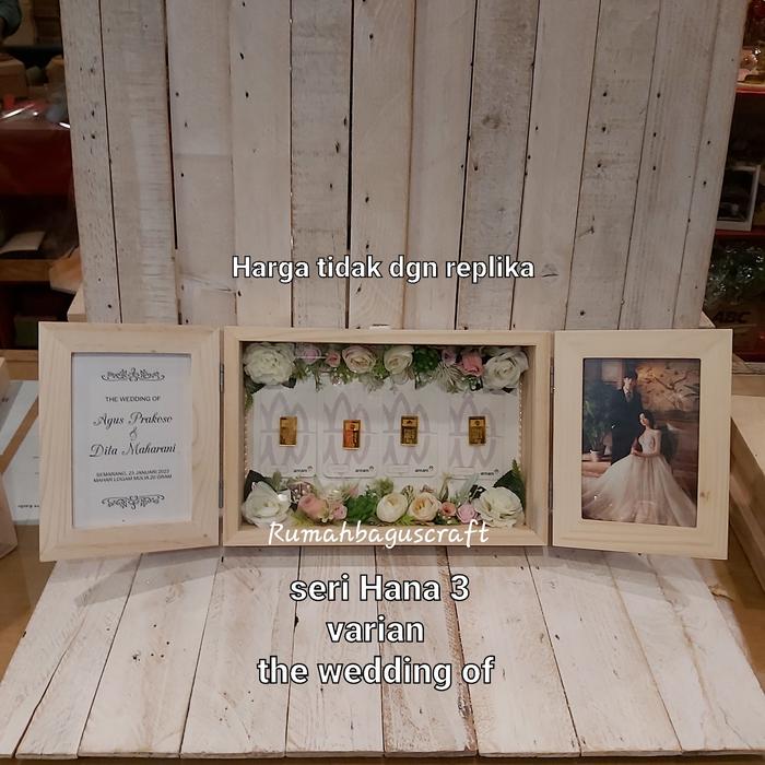 Jual frame mahar seri hana 3 /frame logam mulia - the wedding of - Kota ...
