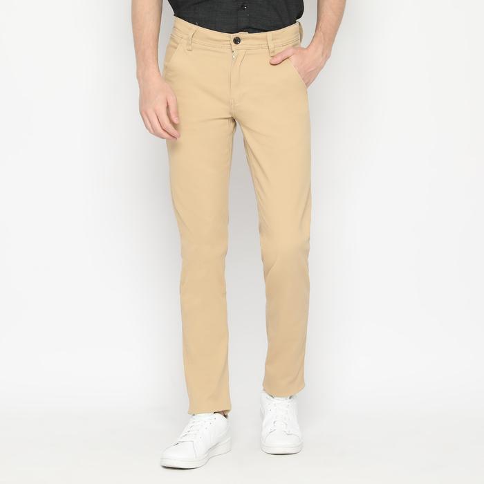 Gambar POLICE Celana Chino Panjang Slim Fit Cotton Twill Strecth Pria Coklat - Coklat, 31 dari RBJ undefined Tokopedia