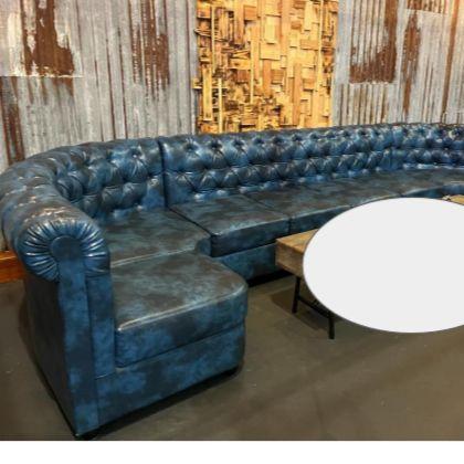 Gambar sofa chesterfield tipe bentuk U custom sofa chesterfield dari Anugrah Art Jepara undefined Tokopedia