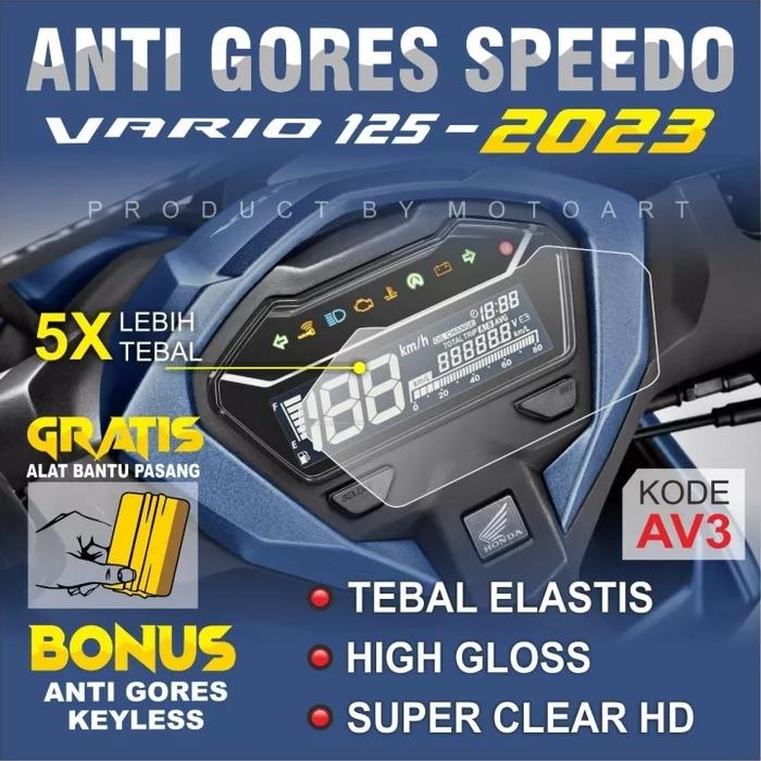 Gambar Anti gores Speedometer Honda new Vario 125 tahun 2023 - AV5 dari java sticker shop undefined Tokopedia