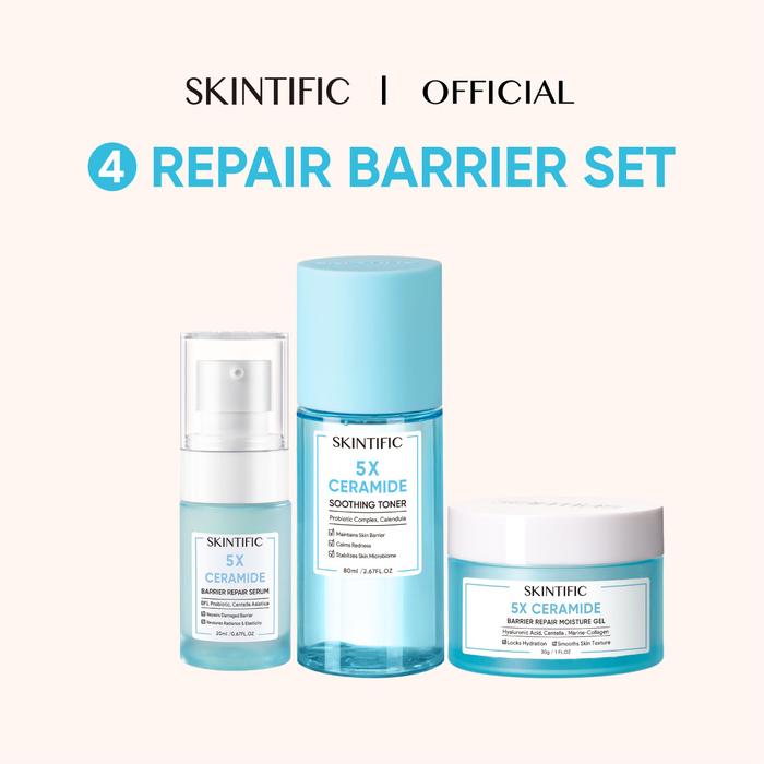 Gambar SKINTIFIC Exclusive Bundle 3PCS Set- Beautifully Skinpair Glowing set - repair set dari Skintific Official Store undefined Tokopedia