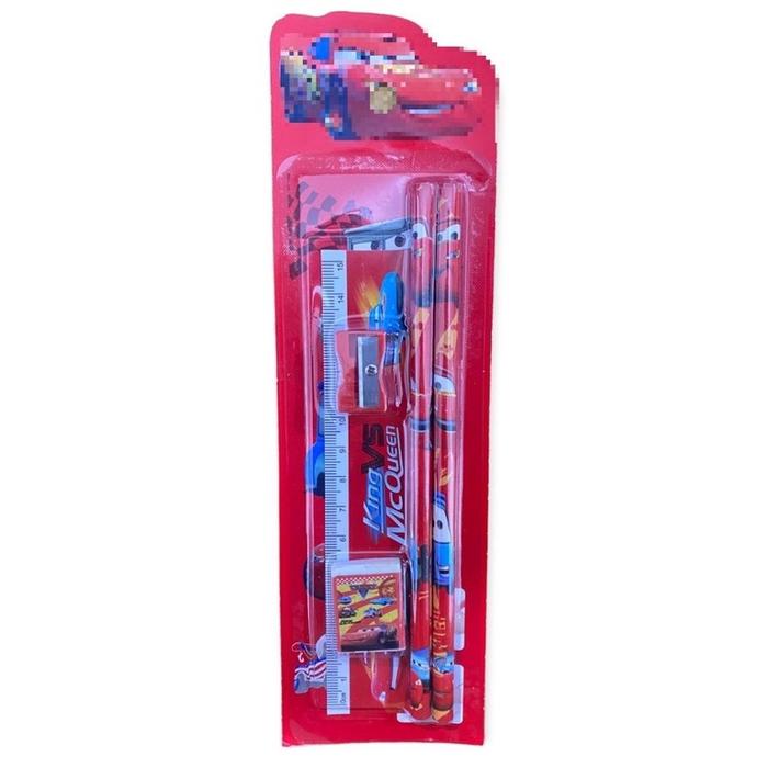 Gambar Stationery Set 5 in 1 Alat Tulis Anak Sekolah Paket Alat Tulis Set - MOBIL MERAH dari Mynoona Toona undefined Tokopedia