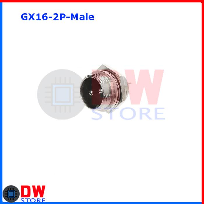 Gambar Socket Jack Plug Konektor Aviation CB GX16 GX-16 2P 3P 4P 5P 6P 7P 8P - Male-2P dari DW-Store Online undefined Tokopedia