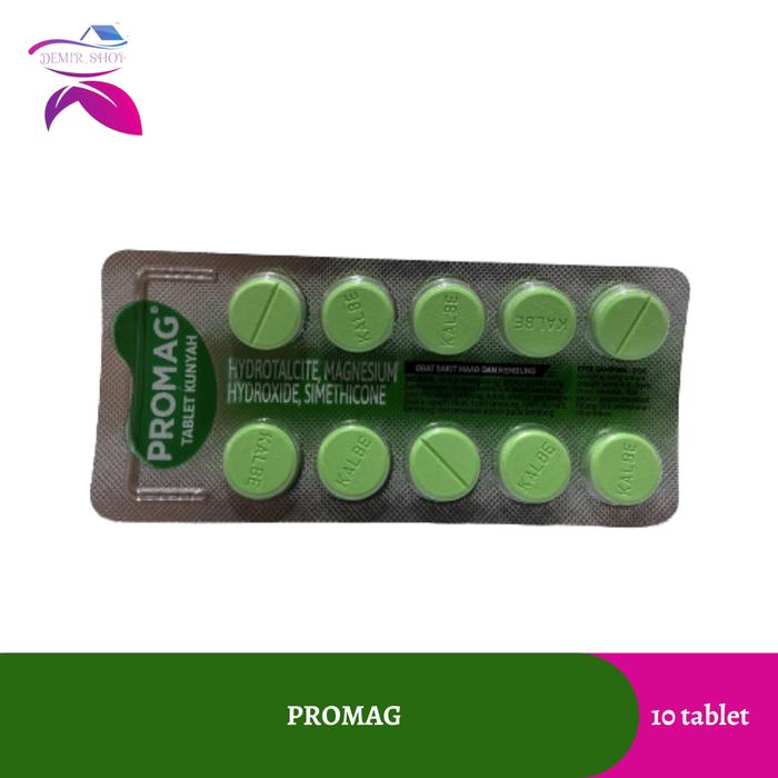 Gambar Promag Tablet / Obat Sakit Maag dan Kembung - Strip - 10 Tab dari Demir Official Store undefined Tokopedia