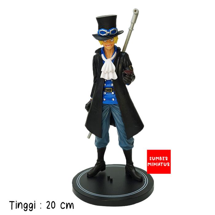 Gambar Action Figure One Piece Luffy Mihawk Kuma Zoro Sabo 18 cm - Sabo dari Sumber Miniatur undefined Tokopedia