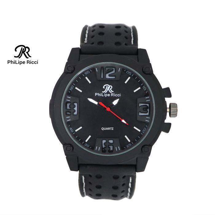 Gambar PhiLipe Ricci Jam Tangan Pria Analog Kulit & Karet Terbaru KLDRP - Strap Karet dari PhiLipe Ricci undefined Tokopedia