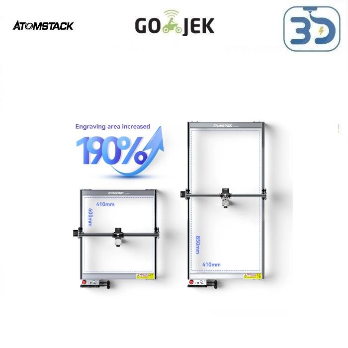 Gambar Original Atomstack Y Axis Extension Kit Upgrade Bigger Size Engraving - X7 Pro dari 3D Zaiku Indonesia undefined Tokopedia
