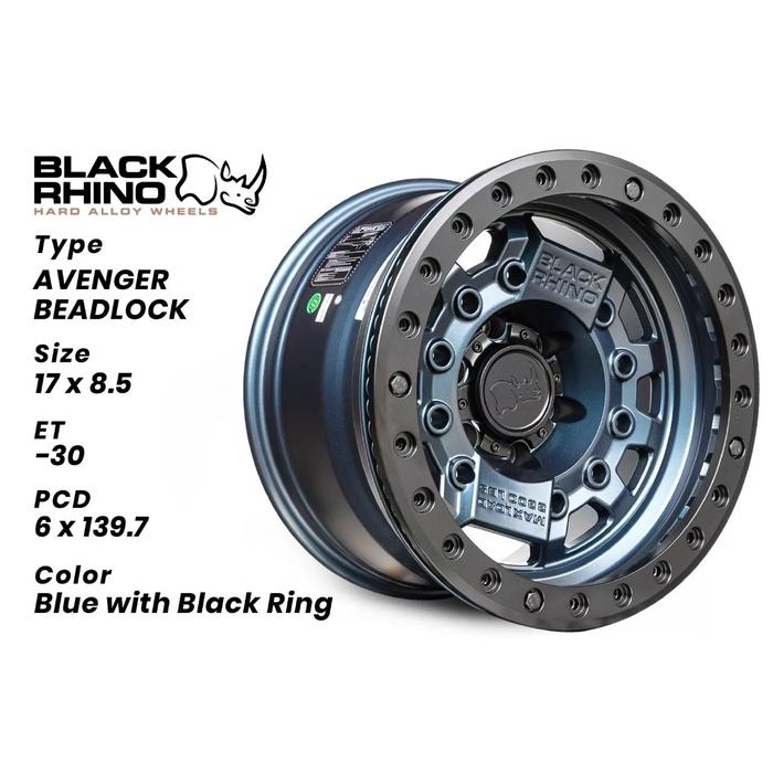 Gambar Velg Mobil Black Rhino Avenger Beadlock Ring 17 H6x139,7 Original dari Spec Racing Medan undefined Tokopedia