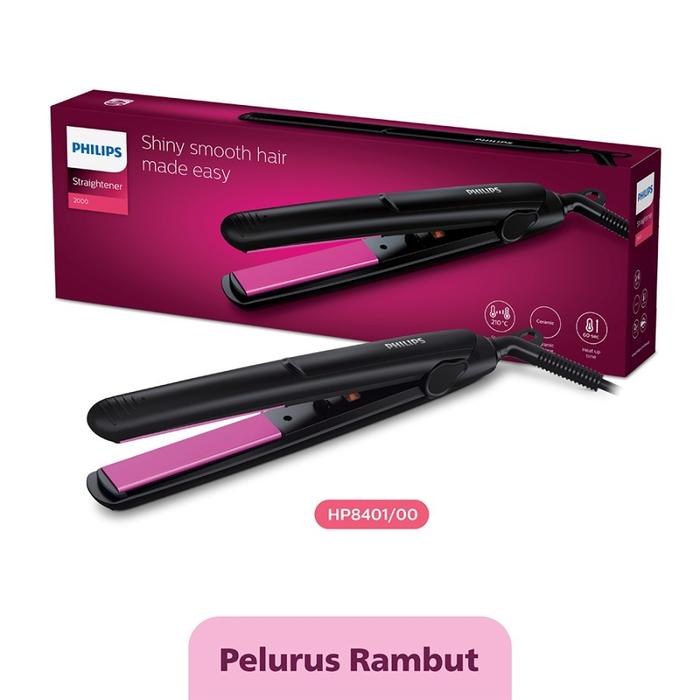 Philips Hp-8401 Catokan Pelurus Rambut Hair Straightener Ceramic Plate