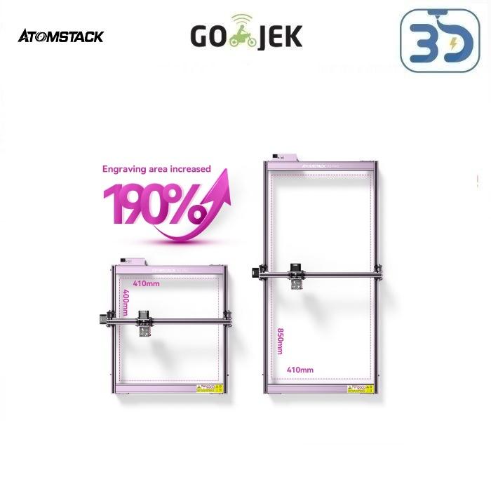 Gambar Original Atomstack Y Axis Extension Kit Upgrade Bigger Size Engraving - A5 Pro dari 3D Zaiku Indonesia undefined Tokopedia