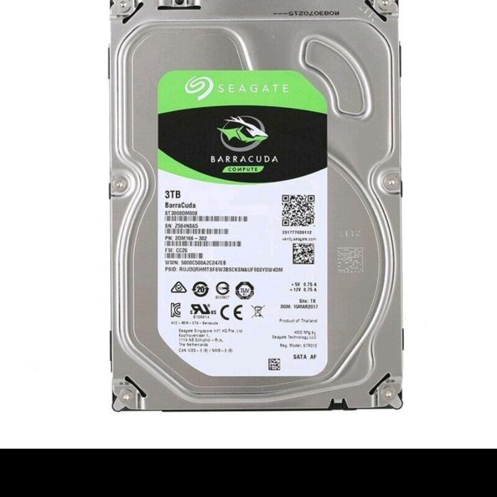 Jual Hardisk 3TB Seagate Barracuda Sata Baru Days Rpm 7200