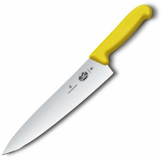 Gambar Pisau 5.2003.25 Victorinox Carving Knife 25 cm Black Fibrox Handle - Kuning5.2008.25 dari Bursa Dapur Mall undefined Tokopedia