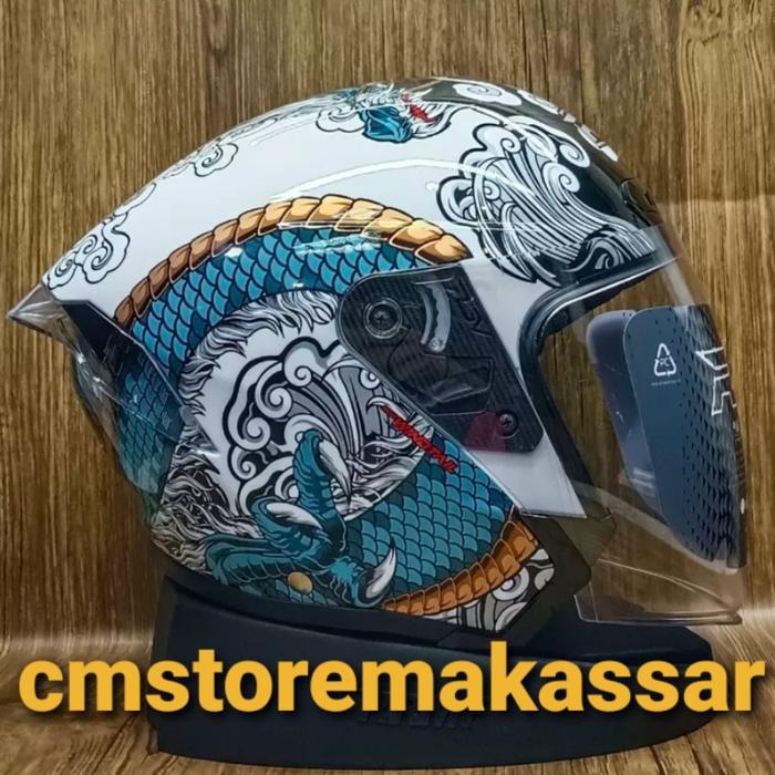 Gambar Helm RSV Windtail Motif Ryujin Half Face SNI DOT ECE - M dari Cmstoremakassar undefined Tokopedia