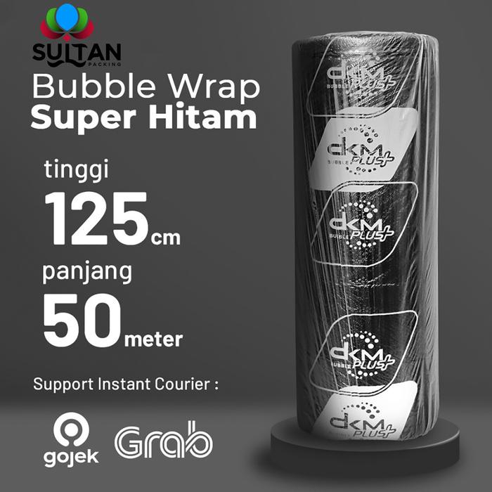 Gambar Plastik Bubble Babel Wrap Bubble Packing Premium Murah - Hitam Premium, 125cm x 50m dari Sultan Packing undefined Tokopedia