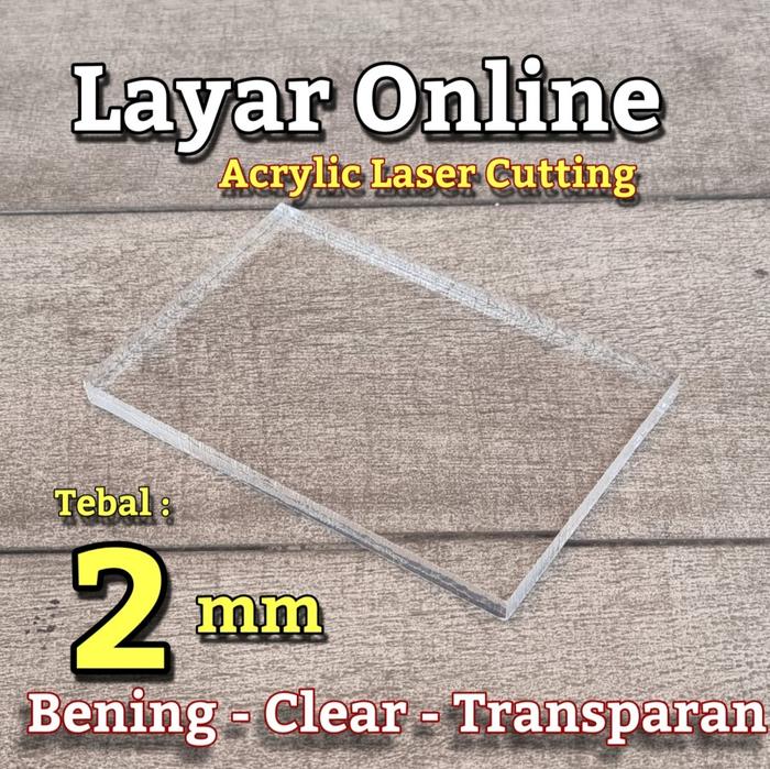 Gambar Acrylic 2mm Bening Custom Bebas Potongan Akrilik Kustom Laser Cutting - Bening dari LayarOnline_NEW undefined Tokopedia