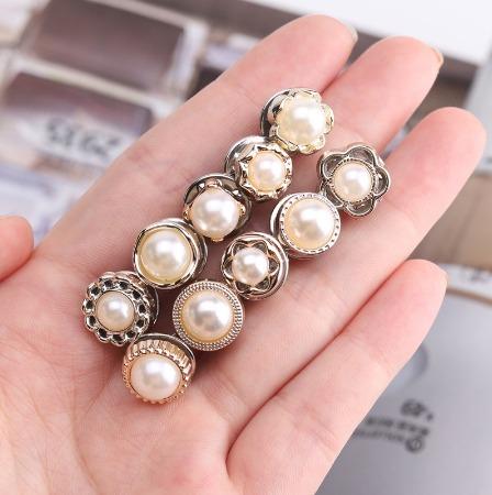 Gambar Mini Bross 10Pcss Pin Baju Hijab Klip Kecil Aksesoris Fashion BRS01 - Pearl Mix dari mask007 undefined Tokopedia