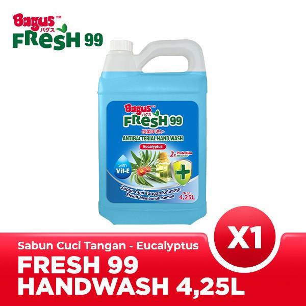 Gambar BAGUS - Sabun Cuci Tangan FRESH 99 4.25L Cair | Antibacterial Handwash - Eucalyptus dari INTI MEDIKA STORE undefined Tokopedia