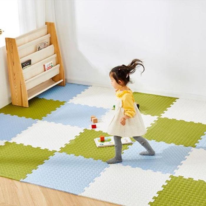 Gambar Matras Karpet Puzzle Alas Bermain Bonbox BMP30 Green-Blue-White - Green-Blue-Whit dari Tekad Baru Houseware undefined Tokopedia