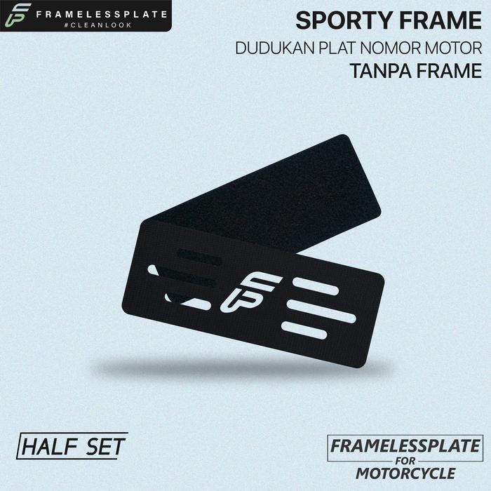 Gambar Framelessplate Motor Dudukan Plat (CLEAN LOOK) - Half Set dari Framelessplate undefined Tokopedia
