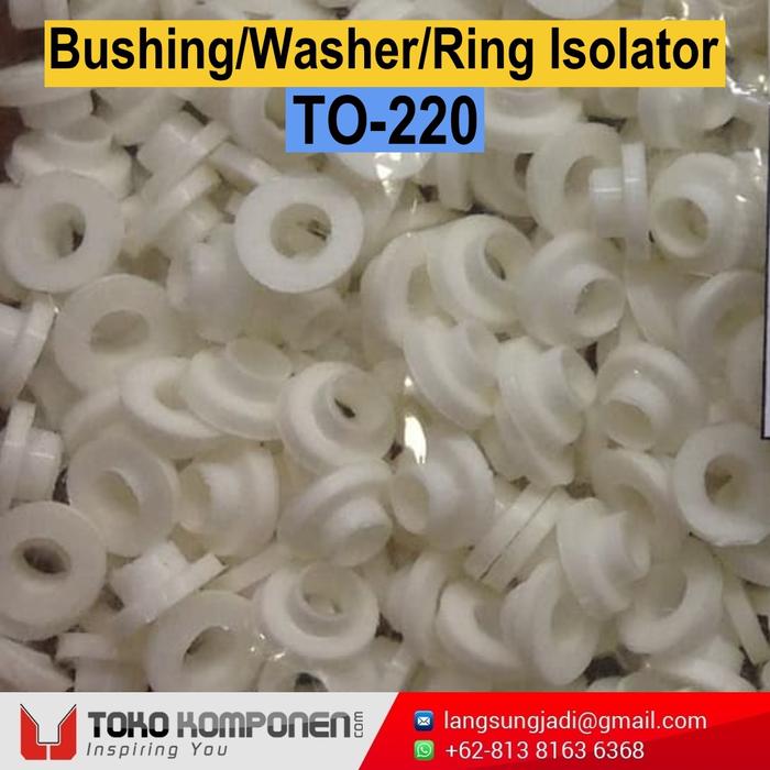 Gambar Cincin Isolator Bushing Ring Washer Baut Heatsink Nylon 2N3055 TIP313 - Kecil (TO-220) dari Langsung Jadi Electronics undefined Tokopedia