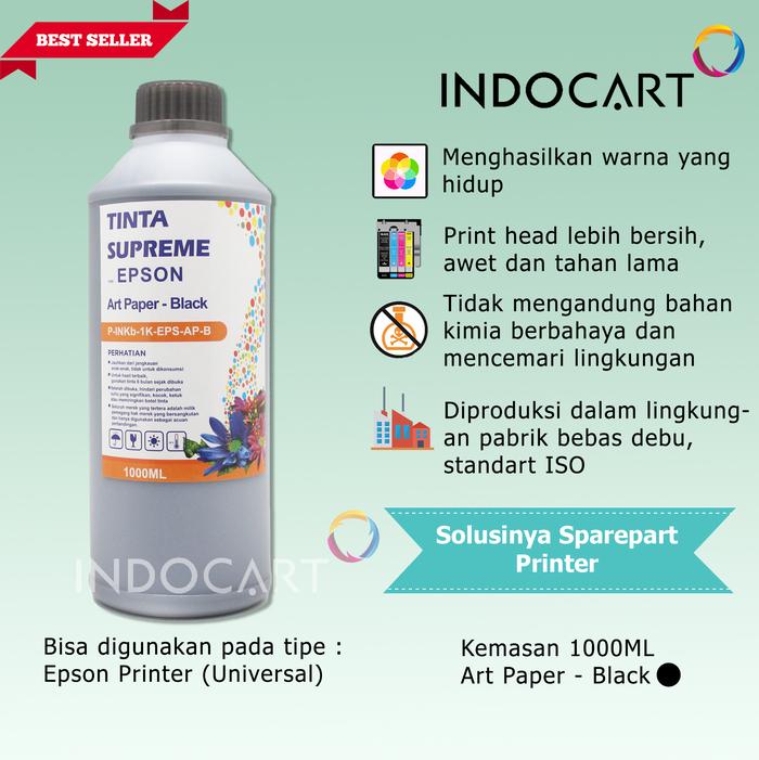 Gambar IndoCart Tinta Refill Printer Epson-Art Paper Ink-1kg - Hitam dari IndoCart HM2 undefined Tokopedia