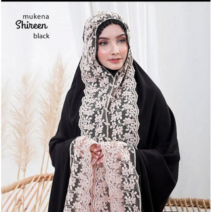 Gambar Mukena Dewasa Mukenah Shireen Renda Mewah Micro Jumbo - Hitam dari SODAGAR MUS undefined Tokopedia