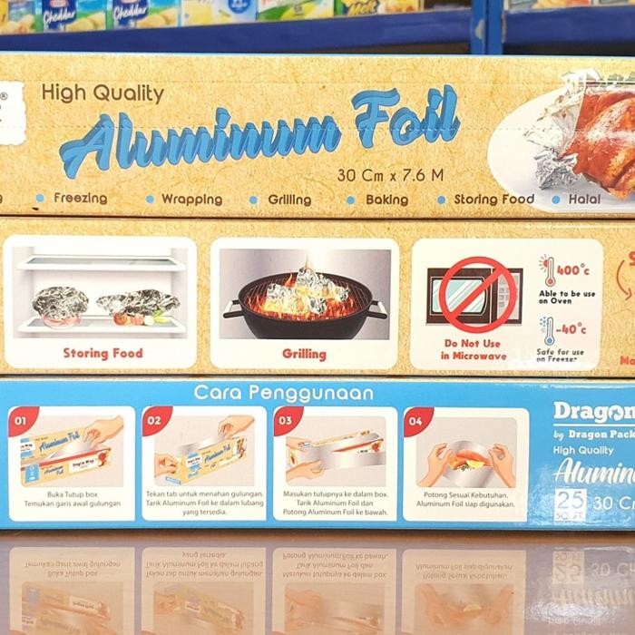 Gambar Dragon Wrap Aluminum Foil Size 30 Cm x 7.6 M - Aluminium Foil Makanan dari nagapuspabaru undefined Tokopedia