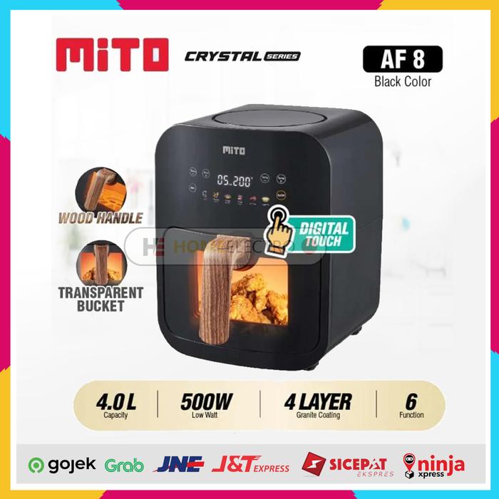 Gambar Mito Air Fryer AF8 Crystal Series 4L - Putih dari Home Electro undefined Tokopedia