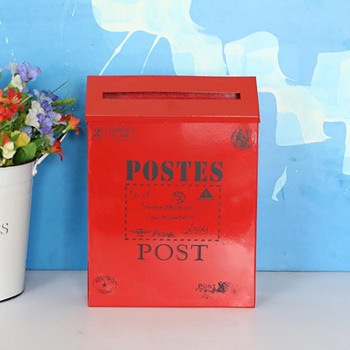 Gambar Kotak Pos Surat Mail Box bahan besi plat - Merah dari Toko Plus ID undefined Tokopedia