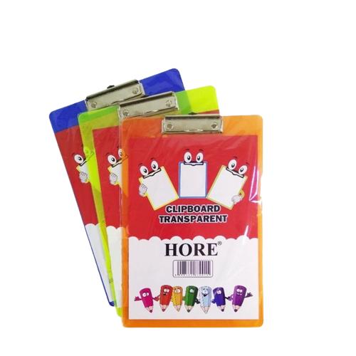 Gambar PAPAN UJIAN - CLIP BOARD HORE TRANSPARAN MIX dari TBMODHI undefined Tokopedia