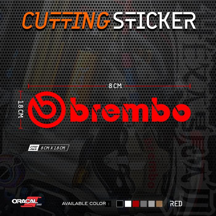 Gambar Stiker Brembo Caliper Rem Motor Mobil - Merah dari Hexagram Stiker undefined Tokopedia