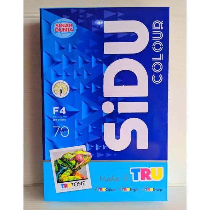 Gambar KERTAS HVS SINAR DUNIA F4 70 GRAM / KERTAS HVS WARNA SIDU - Biru dari OK-Mart-Official undefined Tokopedia