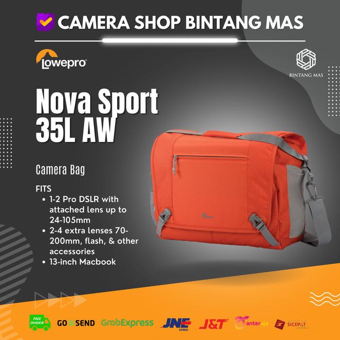 Gambar Lowepro Nova Sport 35L AW - Pepper Red dari Camera Shop Bintang Mas undefined Tokopedia