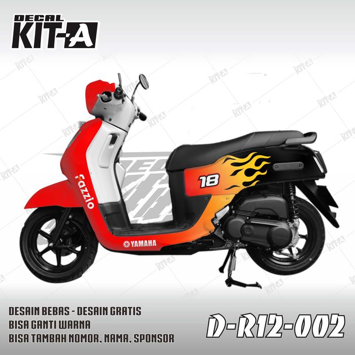 Gambar Decal Fazzio Full body 2022 stiker motor sticker striping fazio merah - Ekonomis dari Decal Kita jogja undefined Tokopedia
