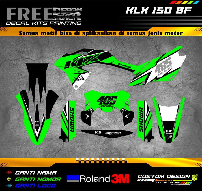 Gambar DECAL STICKER KLX 150 BF CUSTOM DESIGN SESUAI KEINGINAN - STANDAR dari Modzgraphix Decal undefined Tokopedia