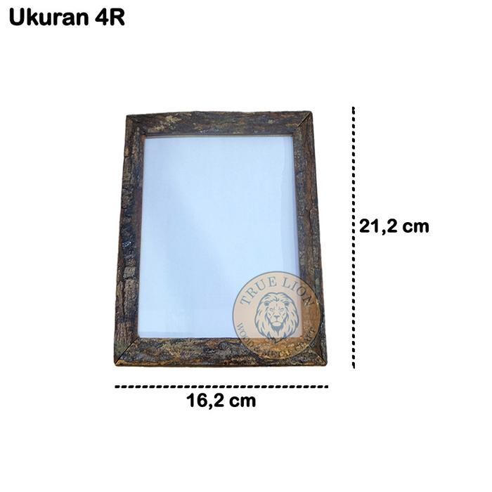 Gambar SPANRAM KAYU/FRAME PHOTO/RANGKA PIGURA KAYU NATURAL - 4R dari TRUE LION - WOOD undefined Tokopedia