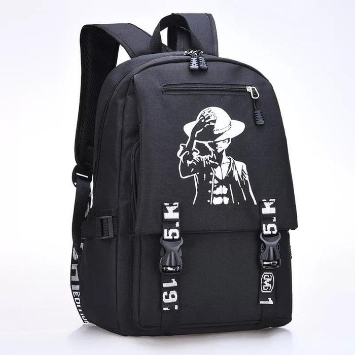 Gambar Tas Sekolah Anak Laki laki Sd Smp Sma Backpack Ransel Cowok anime - Hitam dari HomeFashionStyle undefined Tokopedia