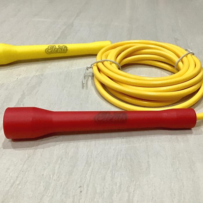 Gambar PVC jump rope, Skipping rope, 5mm -- Yellow Series II - Yellow Red dari Eleats undefined Tokopedia