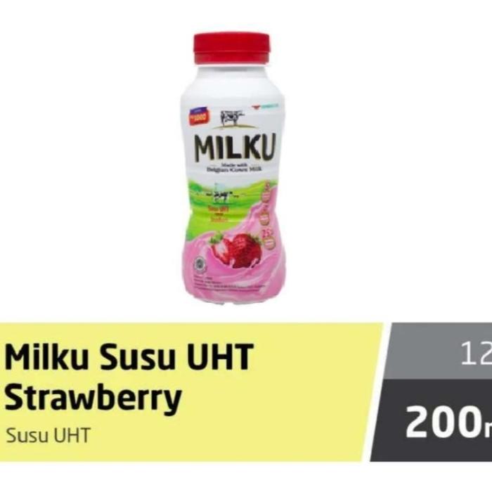 Gambar milku UHT botol 200ml - stroberi dari Mama Arqa cell undefined Tokopedia