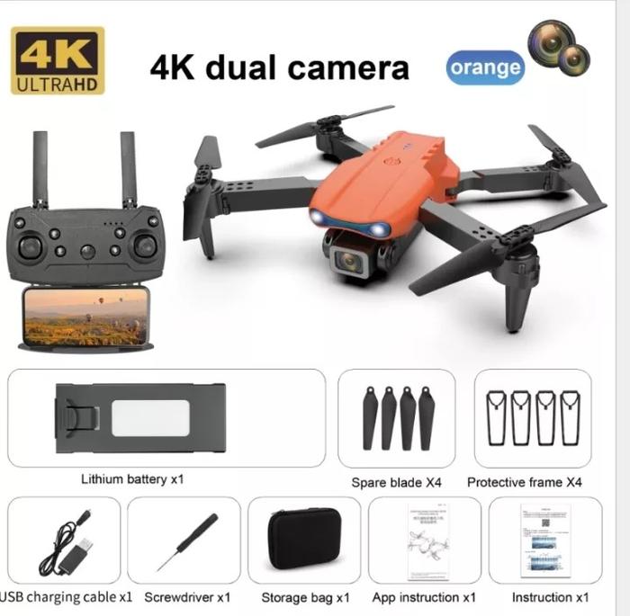 Gambar E99 K3 Pro Upgrade Drone Murah Anti Nabrak FPV Dual Kamera 4K V E88 K7 - E99 1 Batre dari Digitalworld undefined Tokopedia
