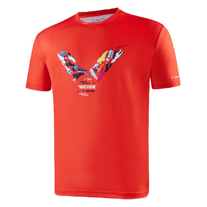 Gambar Baju Victor /T-Shirt Training Series T-25010 - Merah, M dari Rivaisport undefined Tokopedia