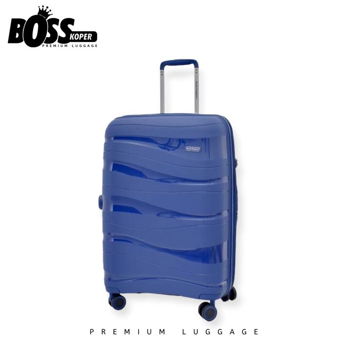 Gambar Koper 20 Inch HUSH PUPPIES Hardcase Cabin Expand + Tahan Banting - Navy dari Boss Koper undefined Tokopedia
